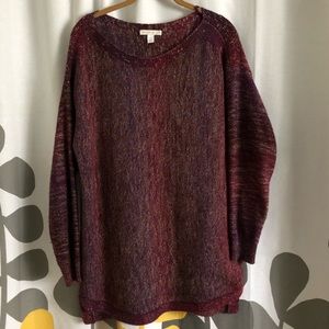 Marled Boat Neck Sweater